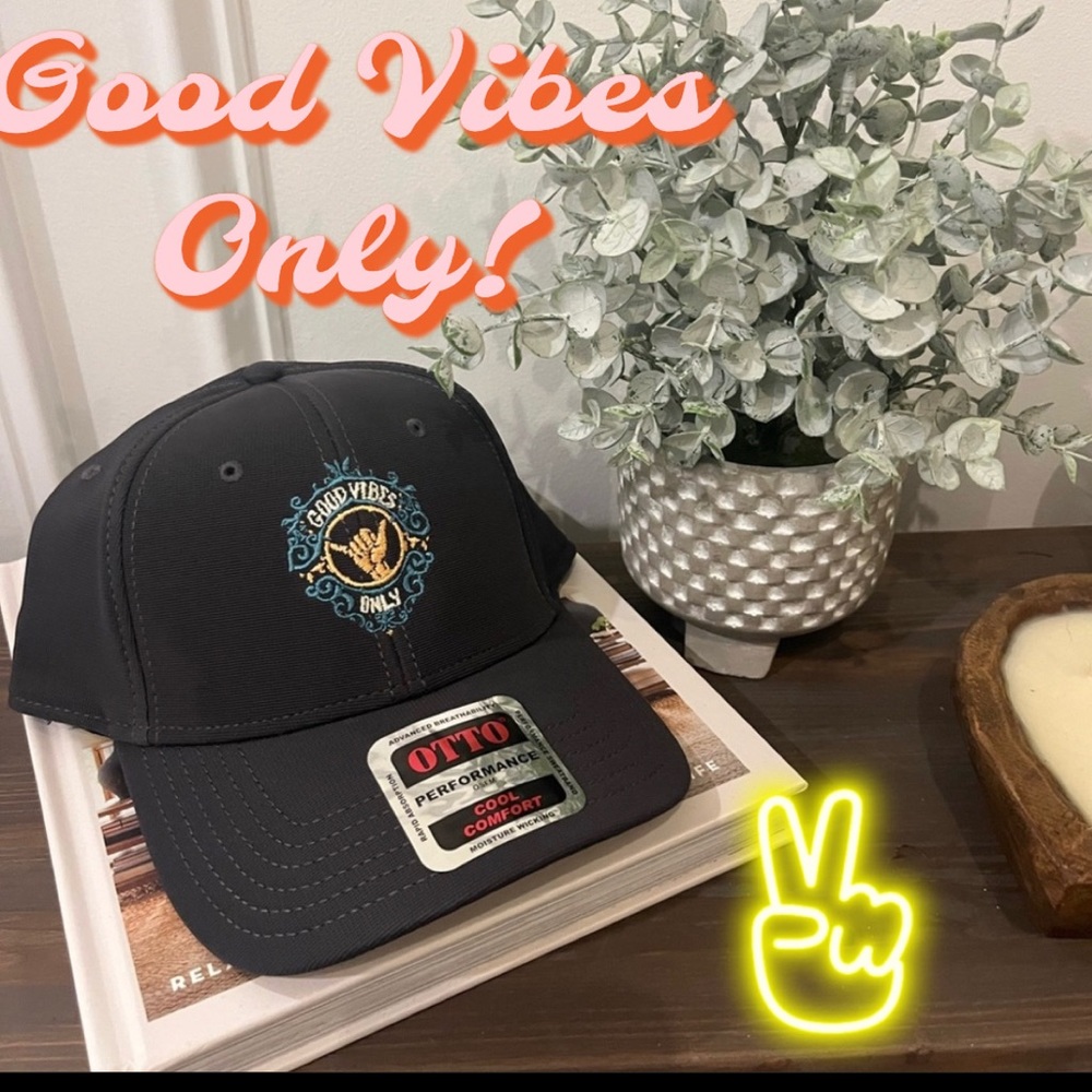 Good vibes hat - Great material breathable sport hat- NEW